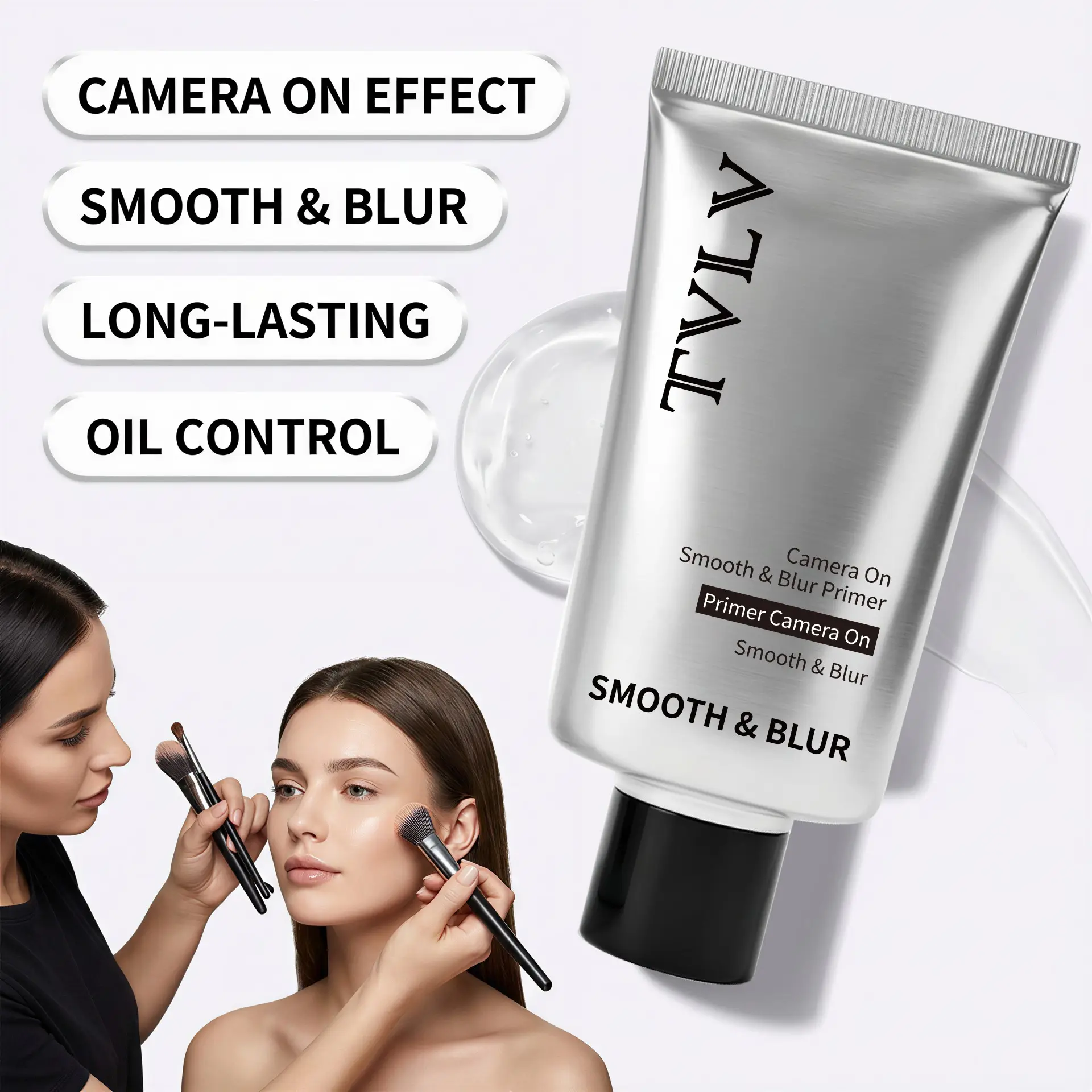 Invisible Pore Moisturizer Primer, Cosmetic Base, Face Base Lotion, Colorless Brightening Moisturizing, Natural Concealer, Skin Tone Enhancer, Creamy Finish