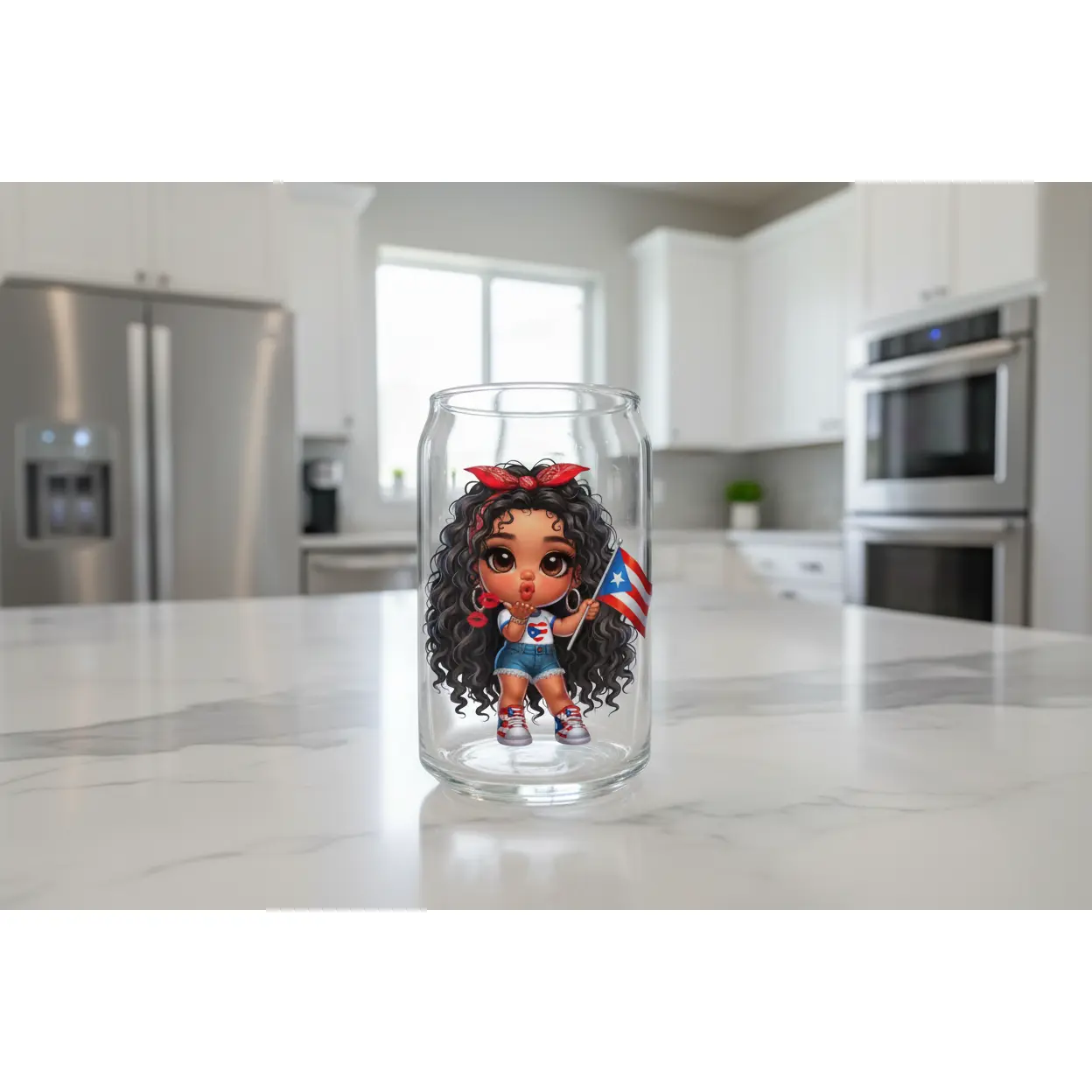 Puerto Rican Cutie #2 - UVDTF Decal for cups/hard surfaces sticker