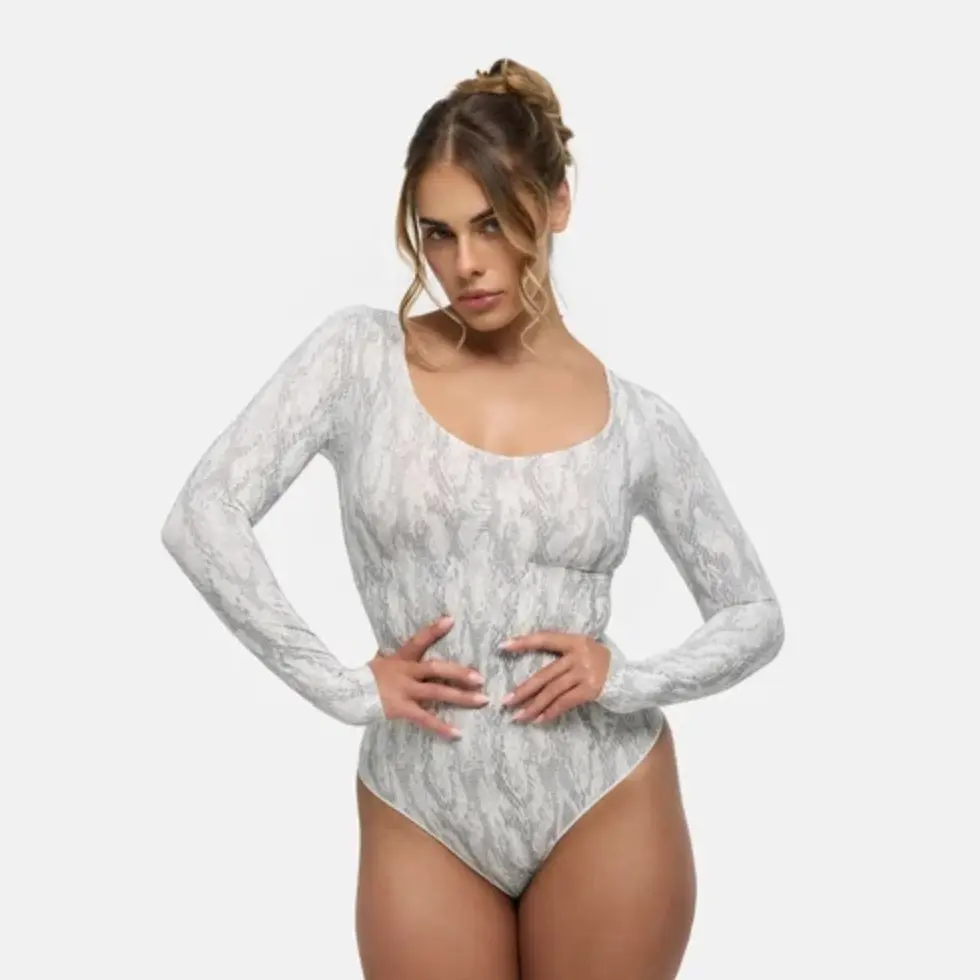 Cfab Longsleeve Thong Sculpting Bodysuit