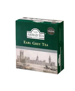 Ahmad Tea Aromatic Earl Grey Tea Exclusive Quality Tea 100 Tagged Tea Bags 200Gr