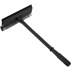 15.9" Plastic Handle Window  for , 2-in-1 Auto Window Cleaner with Sponge  Windshield  for Gas Station, Shower, Glass & Outdoor