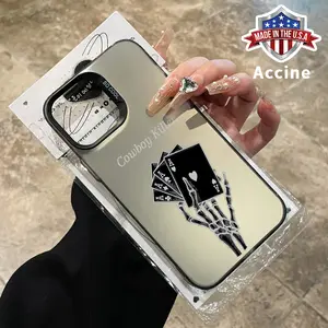 IMD Phone Case Compatible for iPhone 15 Pro 16 16E 14 Plus 13 12 11 Promax X XS Max XR xsmax Bold Gambler Hard PC Drop-Resistant Protective Cover Gift for Boy