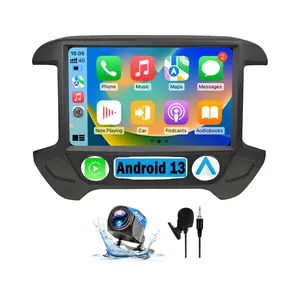 Binize 13.1" QLED Car Radio Stereo Compatible with Chevy Silverado & GMC Sierra 2014 2015 2016 2017 2018 Replacement Radio Upgrade, 2K, 8 Core, CarPlay&Android Auto, 5G WiFi, AM/FM, GPS, Backup Camera, 48 EQ Car Media Player Car Video Player