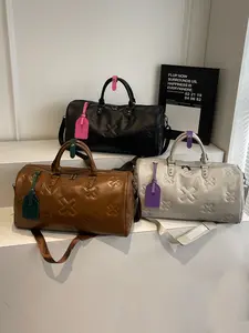 New Fall Winter Fashion Large Capacity Multifunctional PU Leather Travel Luggage Bag, Top Handle, Shoulder Strap, Suitable for Men Women