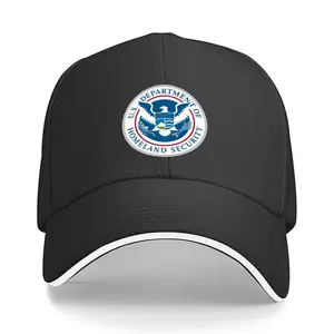 US Homeland Security Department Printed Sun Hat Adjustable Dad Hat Commemorative Vintage Hat Unisex Sun Hat Military Commemorative Hat