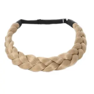 Adjustable Handmade Braided Headband - Natural Fiber High Temperature Headwear for Women