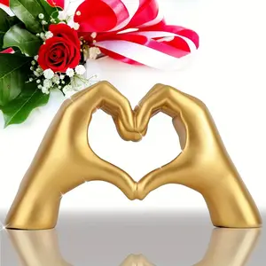 Love sculpture represents love ornaments, table decorations, birthday gifts, Valentine's Day gifts, room decorations, love-themed finger sculptures, wedding decorations, Valentine's Day gifts, suitable for tables, offices, bookshelves, small decorations,