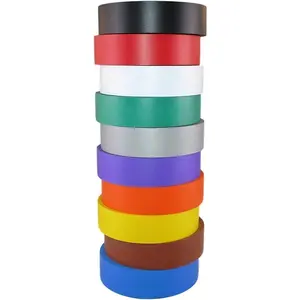 Electrical Tape (10PK) Assorted Matte Rainbow Colors u2013 Waterproof, Flame-Retardant, Rubber Based Adhesive, UL Listed u2013 Rated for Max. 600V and 80oC Use u2013Measures 60u2019 x 3/4" x 0.07"