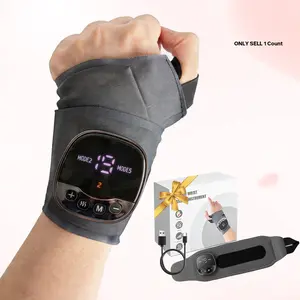 Electric Hand Massager with Heat, Hands-Free Wrist Wrap Design, Lightweight Portable Massager for Daily Use & Sports, Cordless Hand Wrist Massager, Usb Rechargeable Massagers, Mother's Day Gift