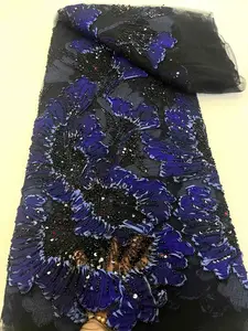 Blue Luxury Lace 5 Yards