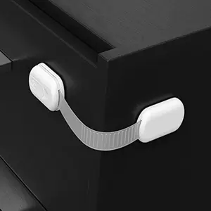 Adjustable Child Safety Drawer Lock, Anti-Hand Trap Cabinet Door Lock, Baby Protection Lock, Home Use, Easy Installation