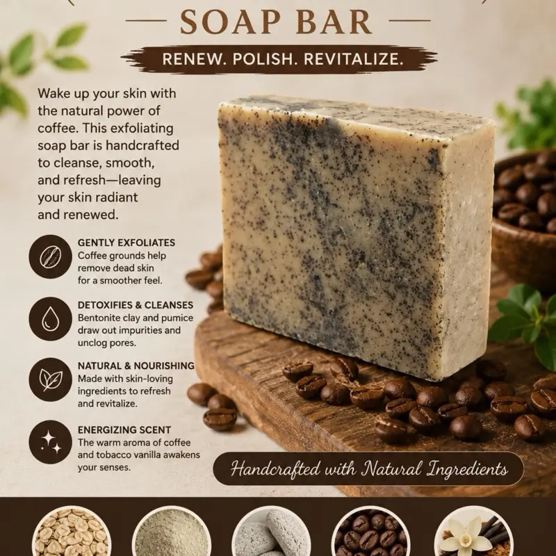 Coffee Exfoliating Bar Soap