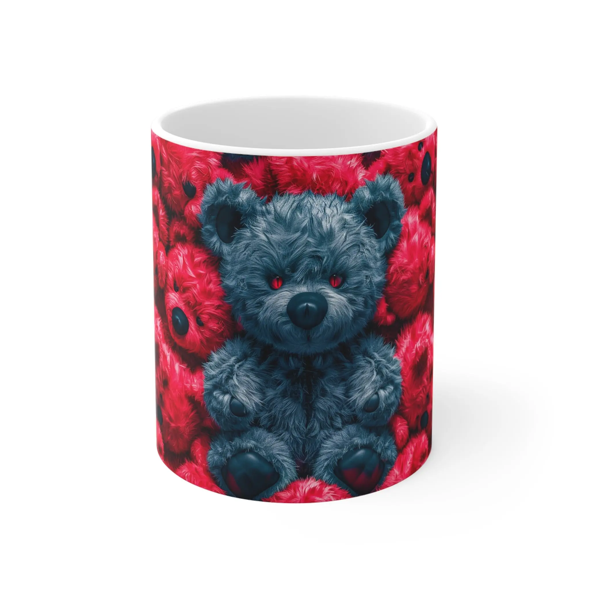 Coffee Mug | Evil Teddy Bear Coffee Mug - 11 oz. Ceramic Drinkware