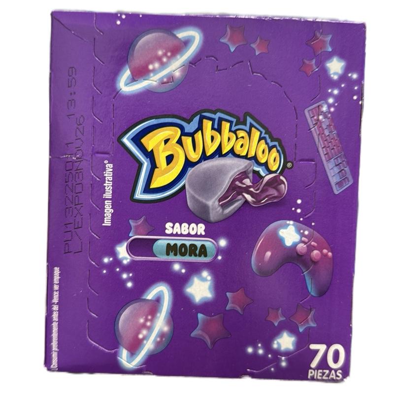 1 Caja de Bubbaloo Sabor a Mora 70 Piezas