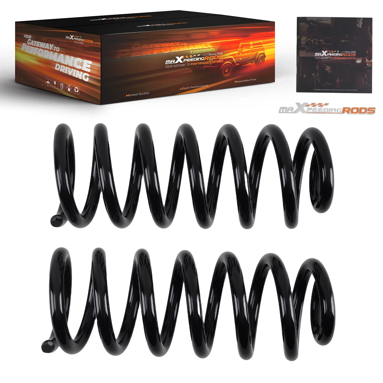 2 Drop Front Coil Lowering Springs compatible for Ford Ranger/Mazda B-Series 89-97