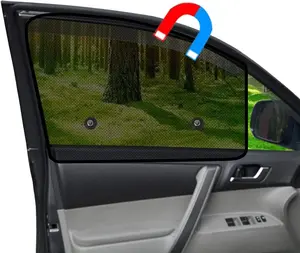 Window Shades  2 count Universal  Window Screen Mesh Side Window Sun Shade Automotive Window Sunshades for Driver Passenger (Front Seat 2 count-)