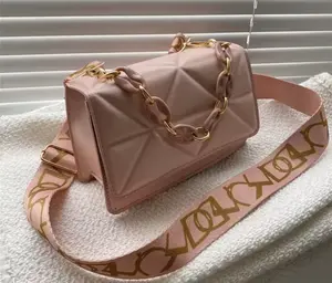 Pink Quartz Luxe Chain Bag