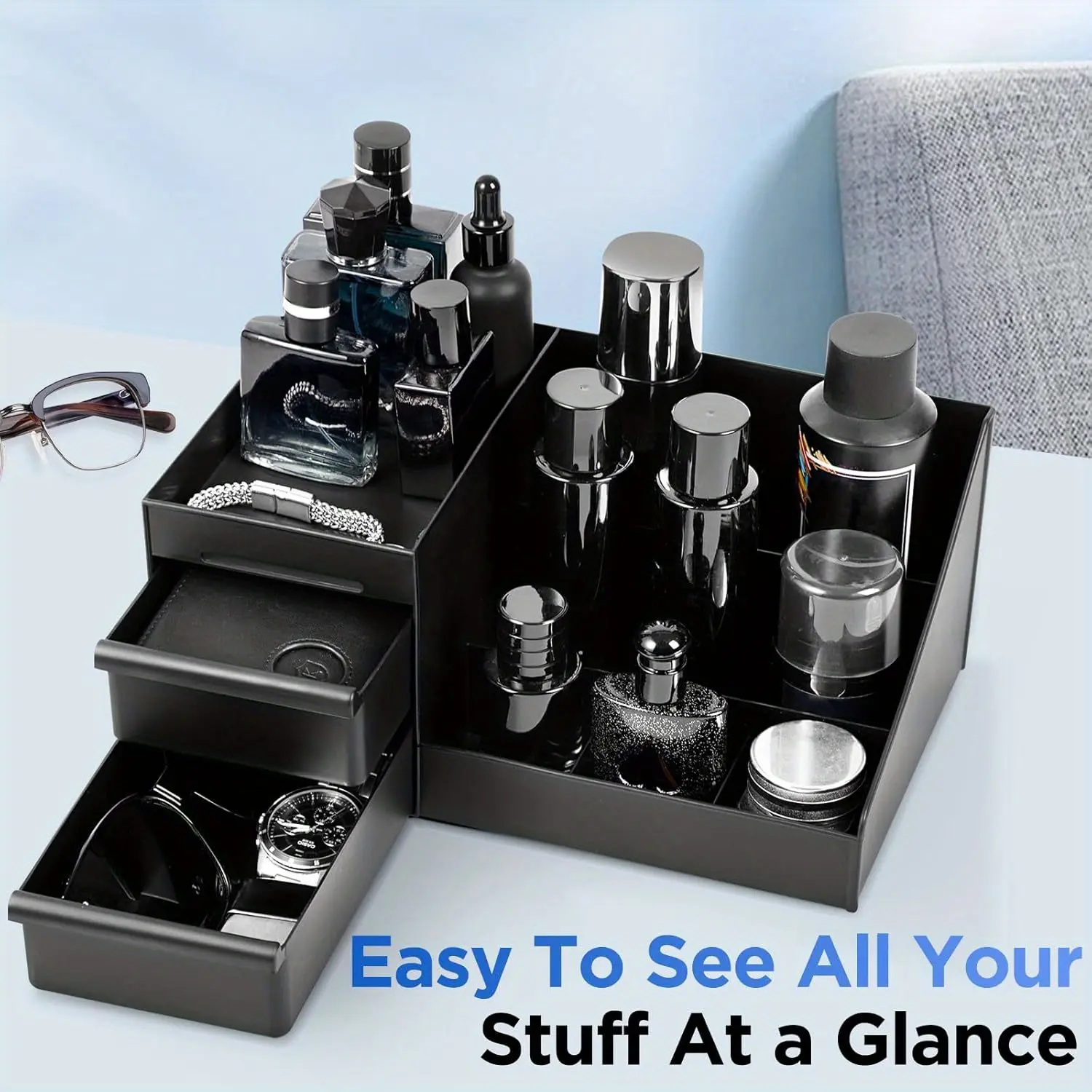Men’s Storage Rack, Perfume Rack, Cologne Rack, Fragrance Rack ...