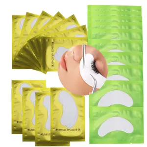 20 Pairs Mixed Hydrating Hydrogel Eye Masks, Gold Green Grafting Eye Patches, Left and Right Universal Eye Patches, Cloud Type Eye Patches, Eyelash Extension significant others - Hydrated, Soothing Botanical Extract for All Eye Shapes - Professional Makeu