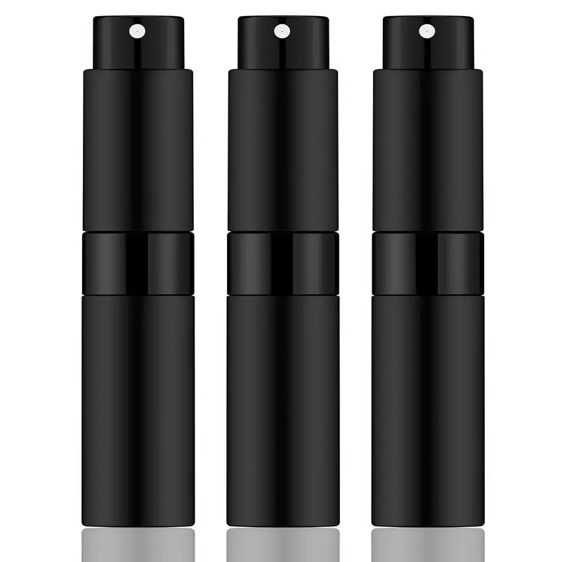 LMMAKE 3PCS 8ml Refillable Perfume Spray Bottles Leak Proof Portable Fine Mist Nozzle Easy Fragrance Transfer Perfect for Travel Gym Carry On Luggage Great for Frequent Travelers and Professionals