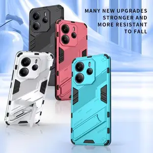 Case For Xiaomi 13 14 T Pro 5G Car Magnetic Holder Armor Cover for Redmi Note 12 13 C 14 pro plus 4G 5G Camera Protection cover