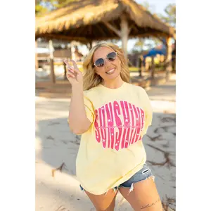 Sunshine Summertime Comfort Colors Tee