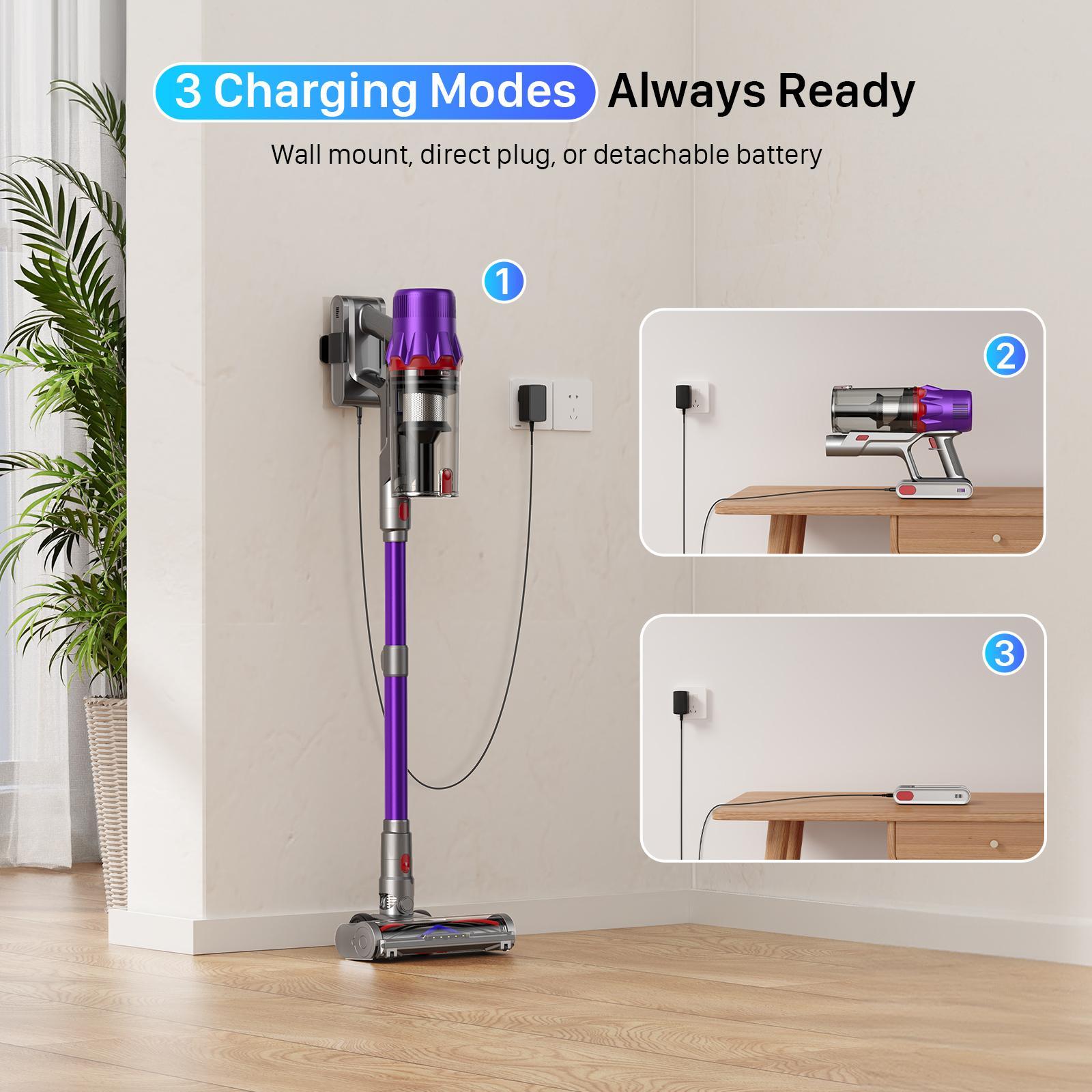 CUZMOK Cordless Vacuum Cleaner,45-Min Runtime 180W Powerful Suction,Self-Standing Stick Vacuum Cleaners with HEPA Filter for Home,Lightweight,Powerful Suction,Anti-Tangle Brush, LED Light,Detachable, for Carpet/Floor/Pet Hair/Car#Summervibes CUZMOK Cordless Vacuum Cleaner,45-Min Runtime 180W Powerful Suction,Self-Standing Stick Vacuum Cleaners with HEPA Filter for Home,Lightweight,Powerful Suction,Anti-Tangle Brush, LED Light,Detachable, for Carpet/Floor/Pet Hair/Car#Summervibes
