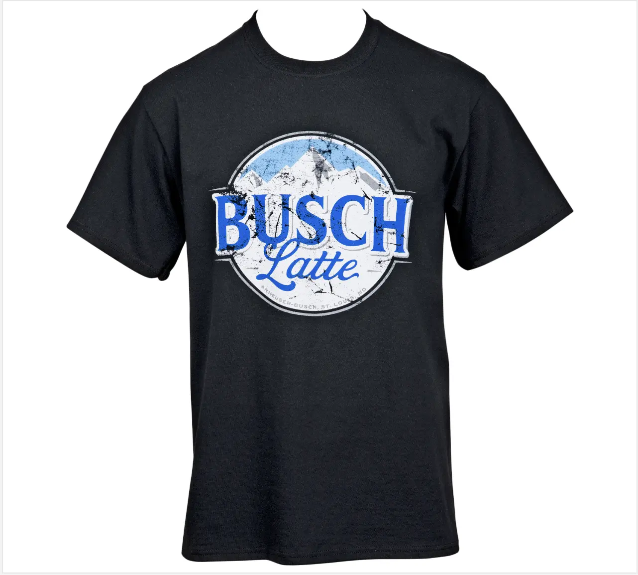 Busch Latte Logo Black Colorway T-Shirt streetwear Top Casual Crewneck
