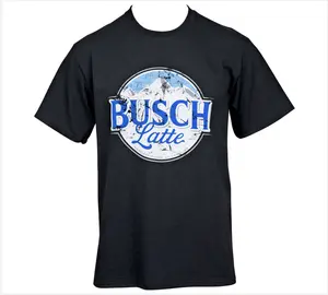 Busch Latte Logo Black Colorway T-Shirt streetwear Top Casual Crewneck