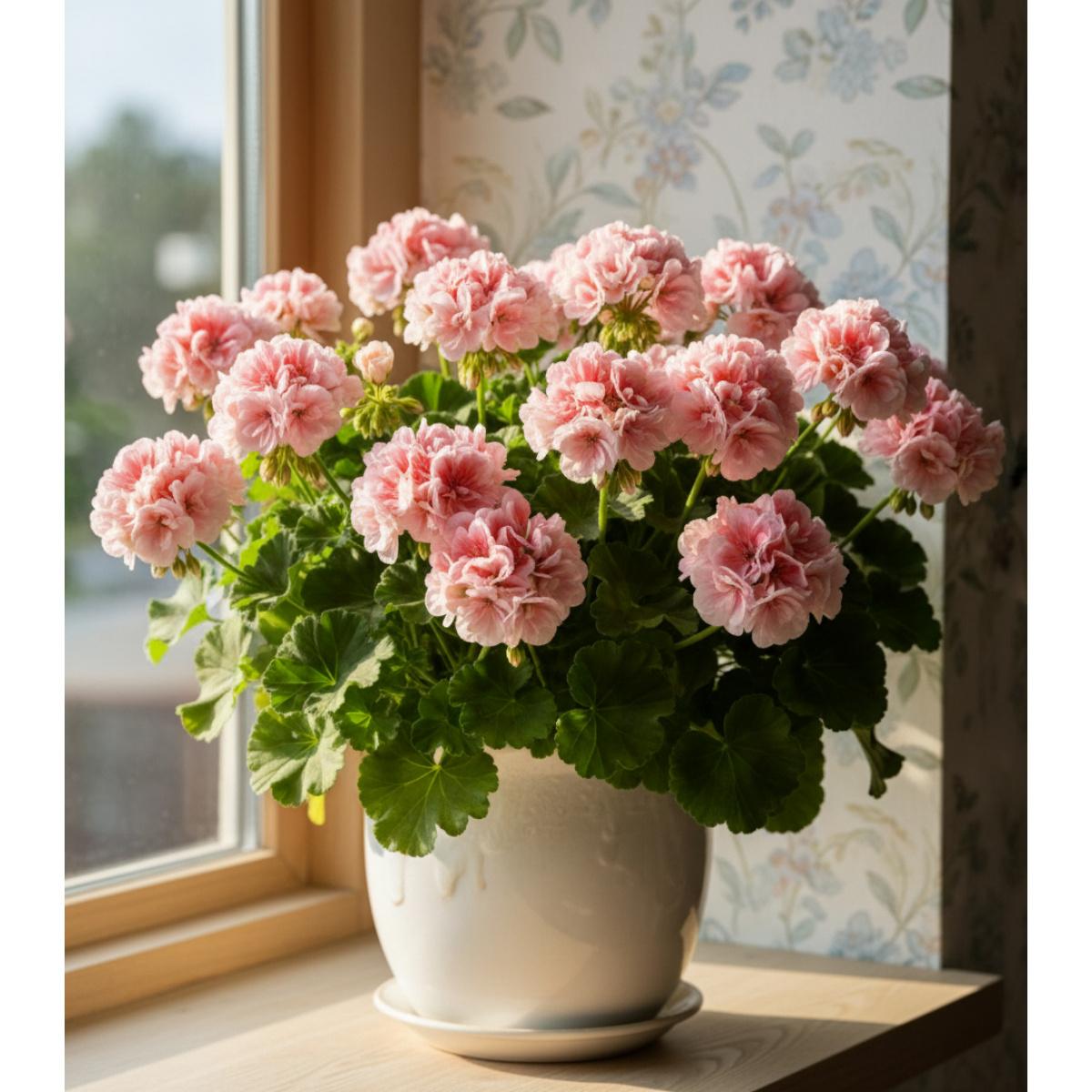 Rare Geranium Pelargonium Seeds for Garden Balcony Decoration Easy to Grow Flower Seeds Non-GMO Perennial Geranium Seeds for Home Gardening
