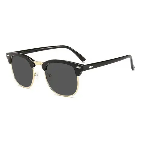 Men's Metal Browline Half-Rim Glasses for All Seasons, Trendy Square Frame Decorative Eyewear, Elegant Business Casual Tinted Lens Glasses for Commute & Daily Wear, Stylish Glasses, Fashion Glasses