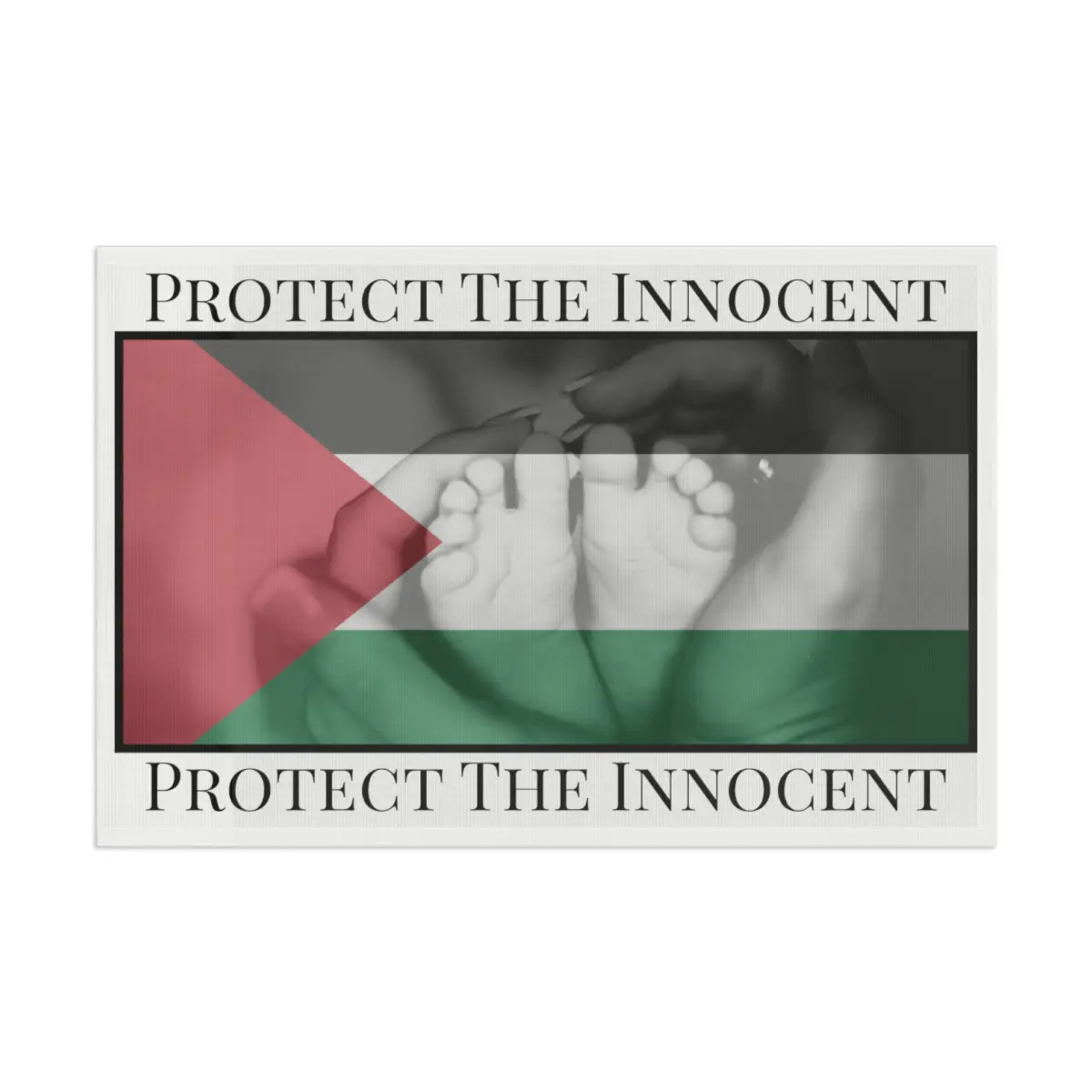 Protect the Innocent Palestine Flag Banners