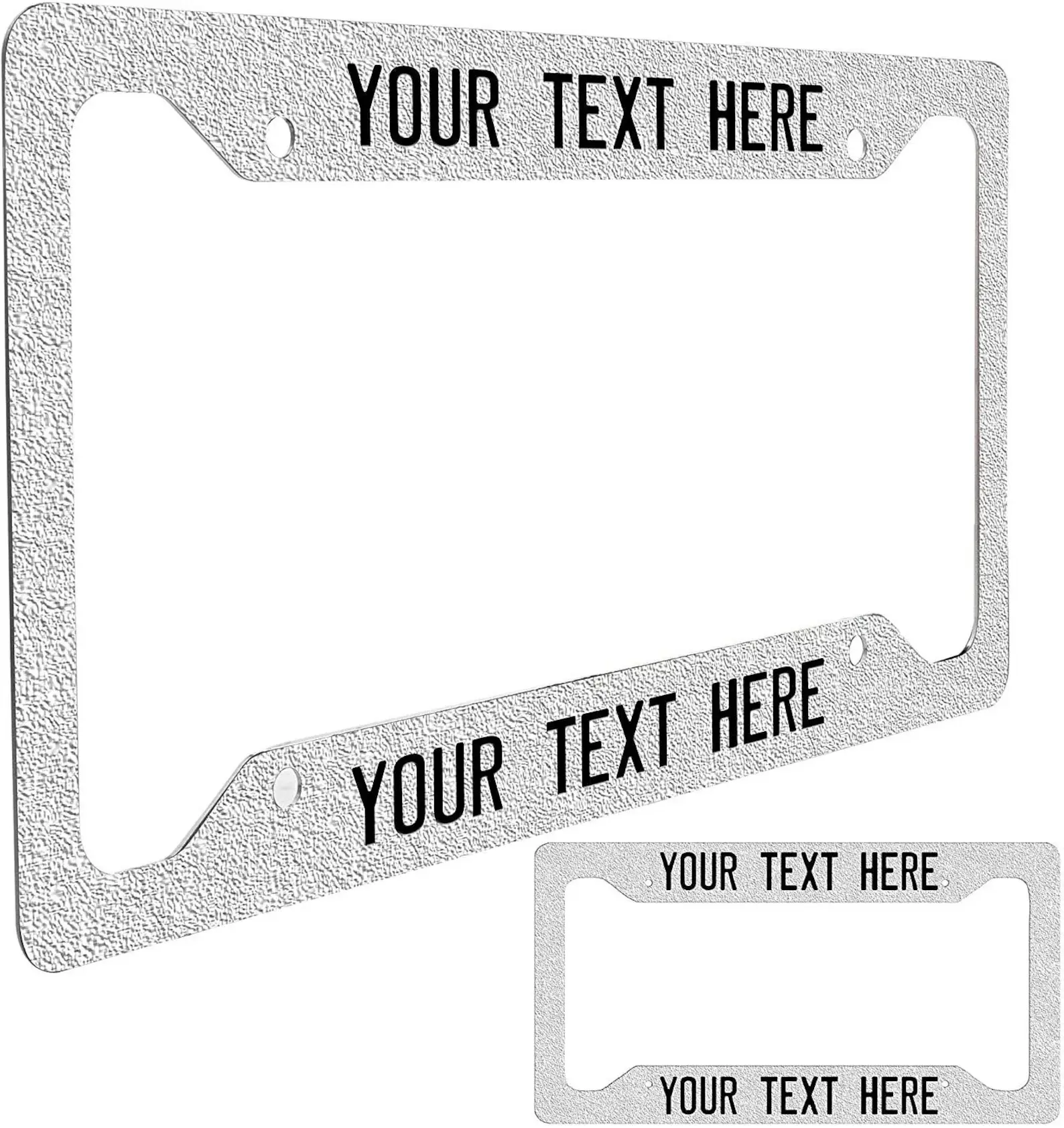 Personalized car license plate frames, custom-designed license plate frames, custom car license plate frames, and funny car license plate frames suitable for gifts.