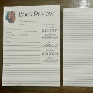 Book Review Notepads *Double-sided*