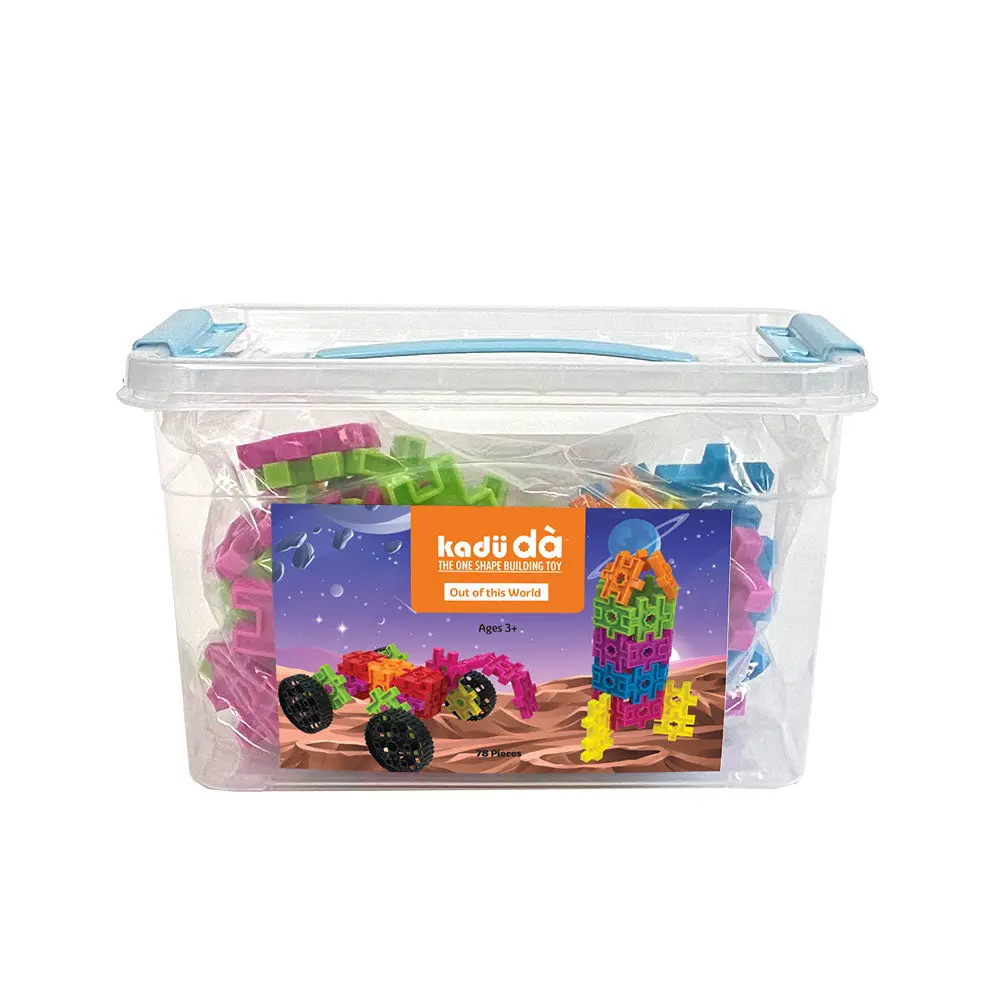Kadu DA Out of this World 78 Pc - One Shape Building Toy – Unlocks Creativity and Imagination Ages 3+ STEM / STEAM