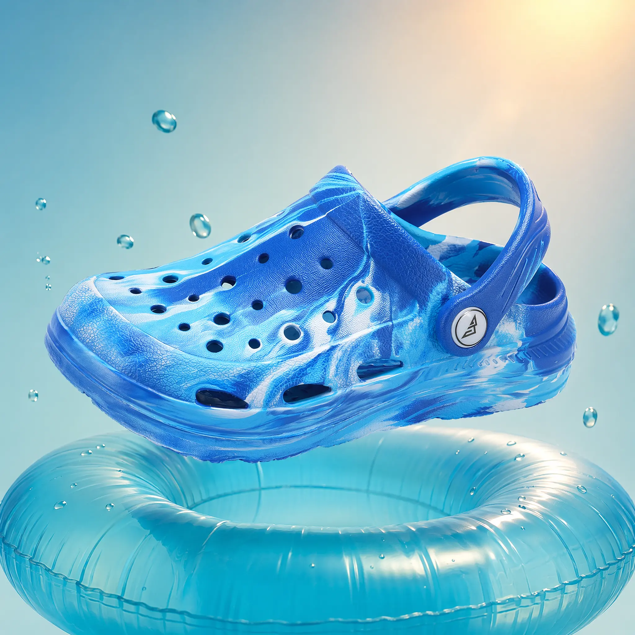 Boys' EVA Slip-On Clogs, Water Resistant Garden Shoes with Arch Support, Breathable and Customizable with Cute Shoe Charms, Garden Clogs, Low Heels, Synthetic, Wider Toebox, Soft Eva, Wider Toes, Anti-Collision, 10 - 11 Years