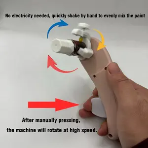 Model Paint Shaker Hand Press High-Speed Rotation, Manual Shake Uniformly, No Power Needed, Suitable for Model Enthusiasts