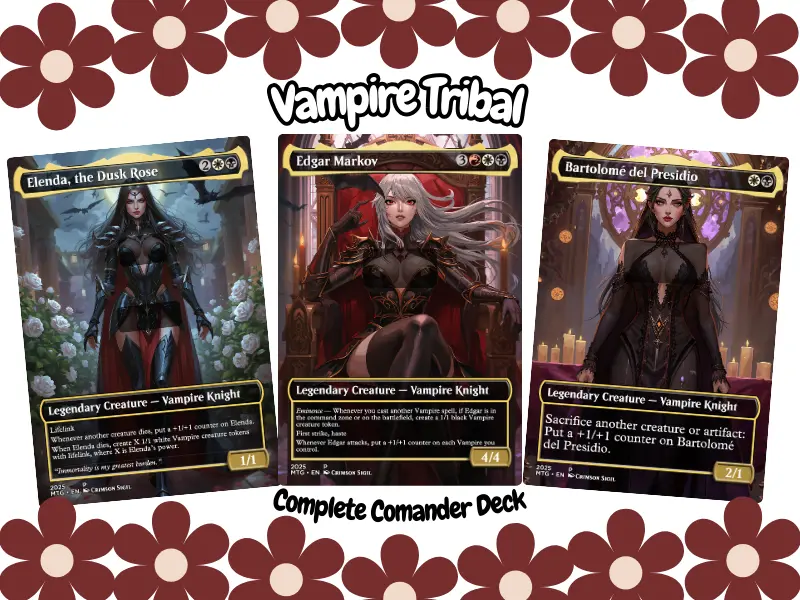 Vampire Tribal Anime Waifu | 100-Card Commander EDH Proxy Deck + Tokens - TikTok Shop Vampire Tribal Anime Waifu | 100-Card Commander EDH Proxy Deck + Tokens - TikTok Shop
