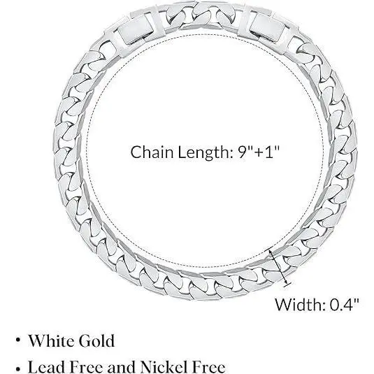 Silver thick anklet (OP-14)