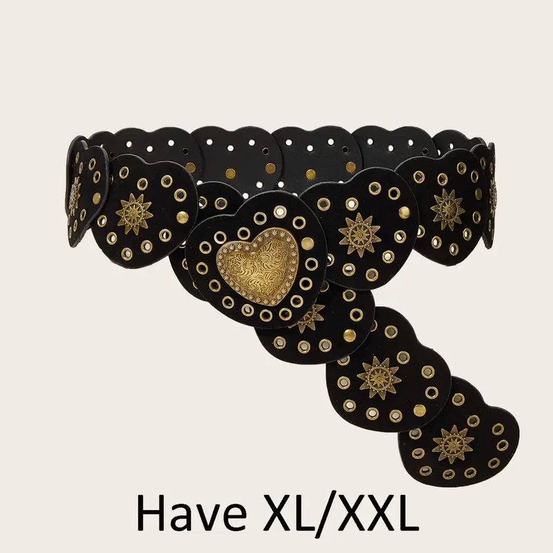 Boho Style Women's Wide Belt, Fashion Belt, Stylish Belts, Velvet PU Leather Metal Eyelet Decor, Perfect Gift for Valentine's Day & Birthdays, Pu Leather Belts