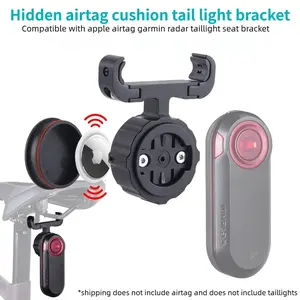 Mountain Bike AirTag Saddle Mount, Road Bike Locator Bracket, Garmin Radar Taillight Mount, Bicycle Accessories