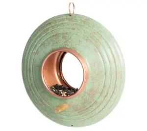 Good Directions Verde Fly-Thru  Bird Feeder, Copper Accents