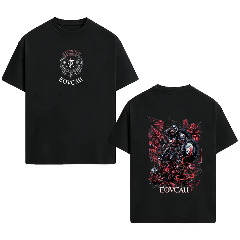 [EOVCAU]Men's Summer Short-Sleeve Round-Neck Cotton T-Shirt，The Doom Slayer Mark Anime Manga Graphic Tee for Men Women,Elden Ring Messmer Anime T Shirt,The Dark Ages Rip And Tear Dark Anime Streetwear Tee,Perfect Gift For Anime Lover,anime merch fan