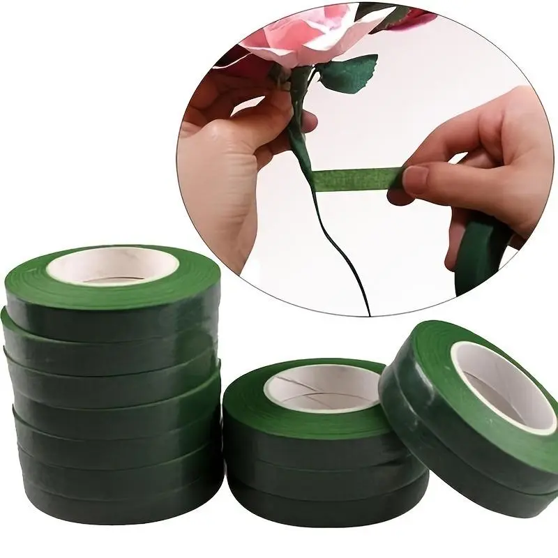 3 pcs DIY Green Florist Item Adhesive Backed Flower Tape Adhesive Strips