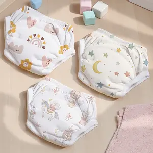 3pcs Universal Training Pants Soft and Non-Restrictive, Extra Wide Crotch for Free Movement, Washable and Reusable, Easy Diaper Transition, Durable and Non-Deforming, Fits Multiple Sizes, Washable Diapers