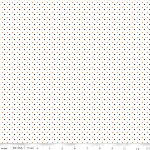 Black and Orange dot Fabric by the Yard Riley Blake