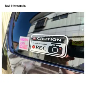 Car Stickers, 2pcs Home Dash Cam Stickers, Waterproof Sunscreen, Rear Recording, Dash Cam Stickers, (10cmx5cm), Car Accessories