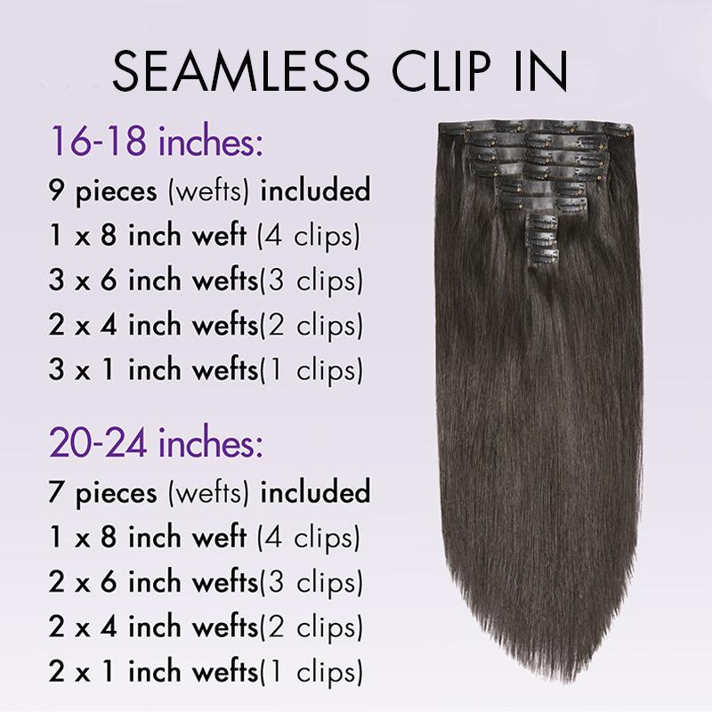 LUVME 100% Virgin Human Hair Extensions Seamless & Invisible Edge Straight, Body Wave, Kinky Curly, Yaki Straight, Messy Burmese Curl Clip-In Limited Time Offer TikTok Exclusive #luvmenewarrivals