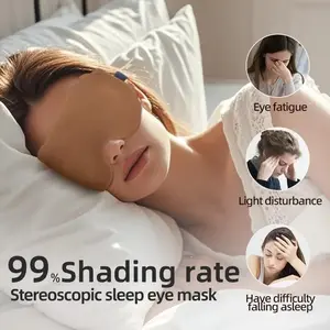 3D High-End Sleep Eye Mask, Ultra Gentle Skin-Friendly Eyemask, 100% Light Blocking Sleep Eye Patch, Lash Extension Sleep Eye Gel