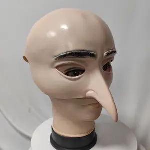 Halloween Realistic Latex Bald Head Wig Cosplay Disguise Prop